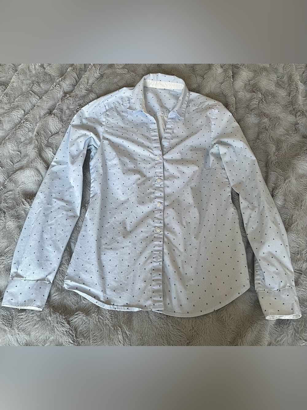 Micro-Pattern Button-Down Shirt - Picture 2 of 4